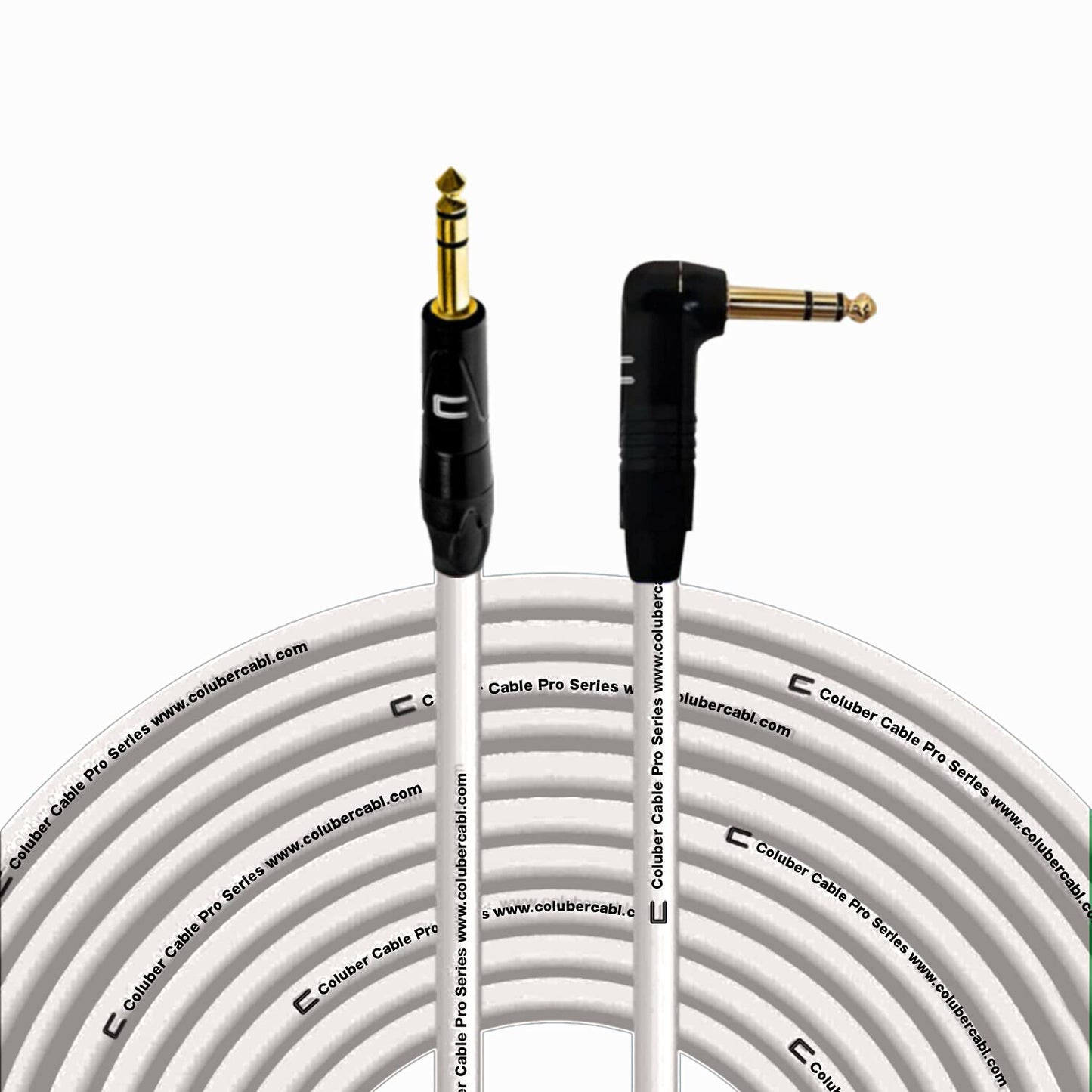 Coluber Cable 1/4 TRS Male to Right Angle 150 Feet for Audio