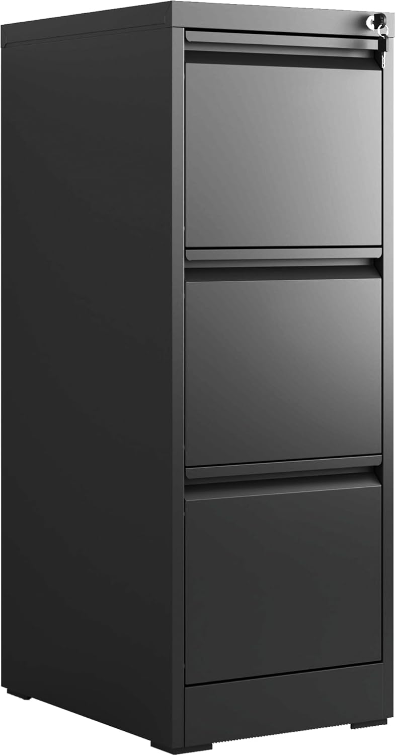 Metal File Cabinet with Drawer for Home Office Storage Needs