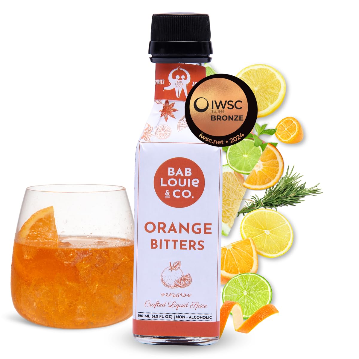 Bab Louie & Co. Orange Bitters: Award-Winning Mixer for Cocktails