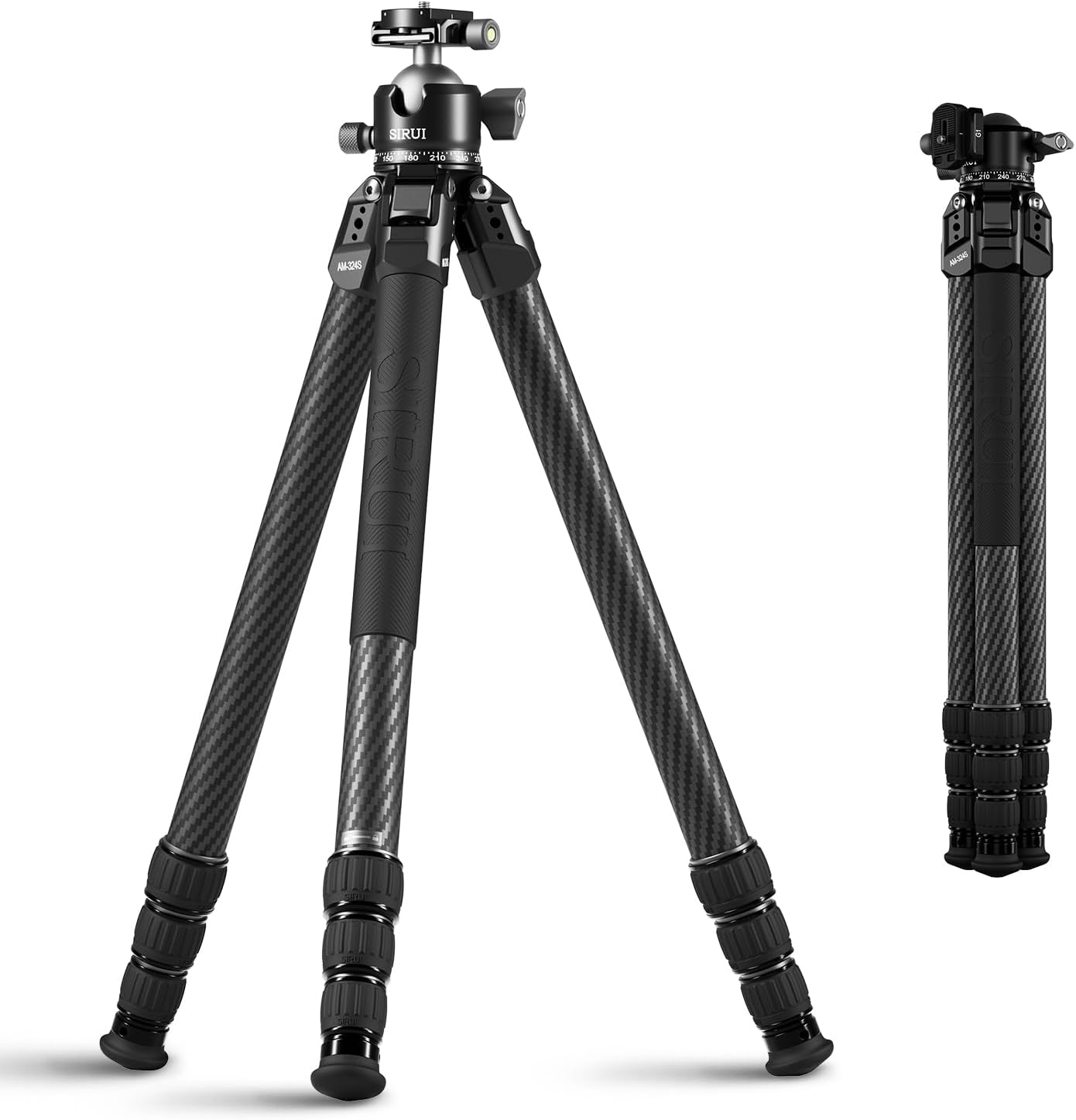 SIRUI Heavy-Duty Carbon Fiber Tripod for Professional Photography