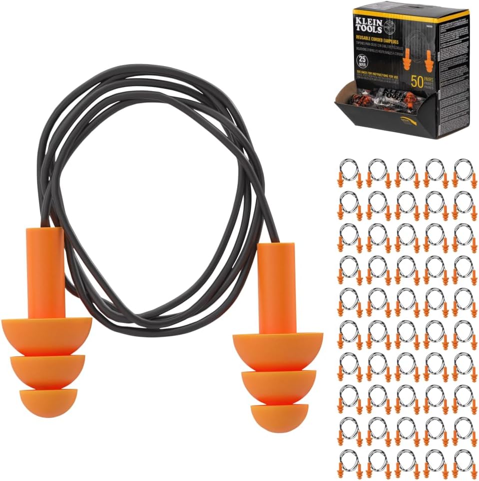 Klein Tools Corded Earplugs for Effective Noise Reduction