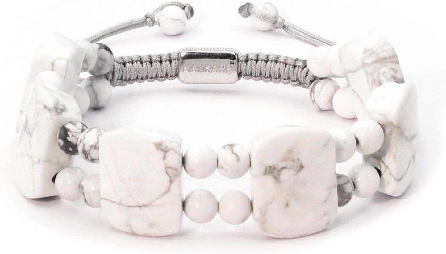 HASKARE Protection Crystals Mens Beads Bracelet for Unique Style