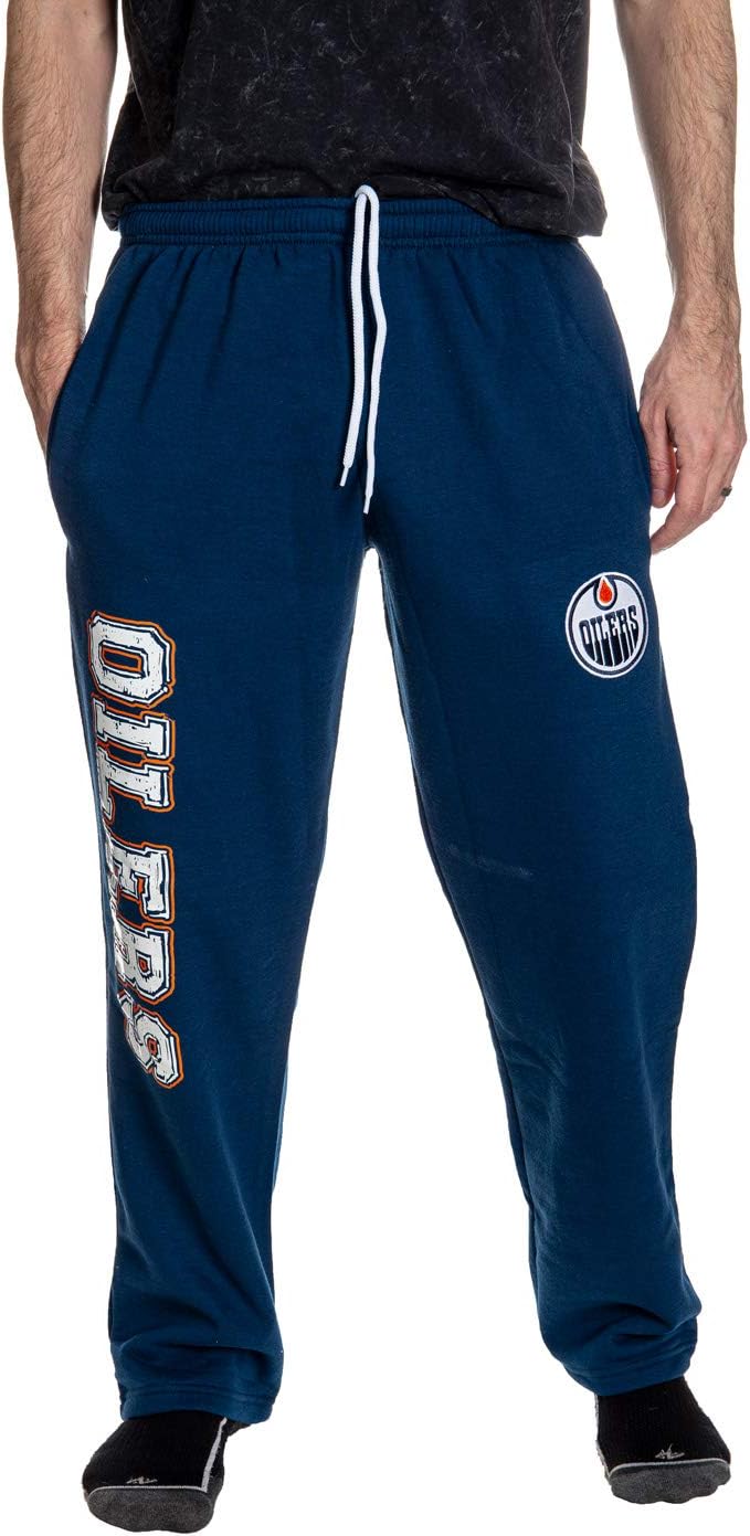 NHL Men's Premium Fleece Official Team Sweatpants for Comfort