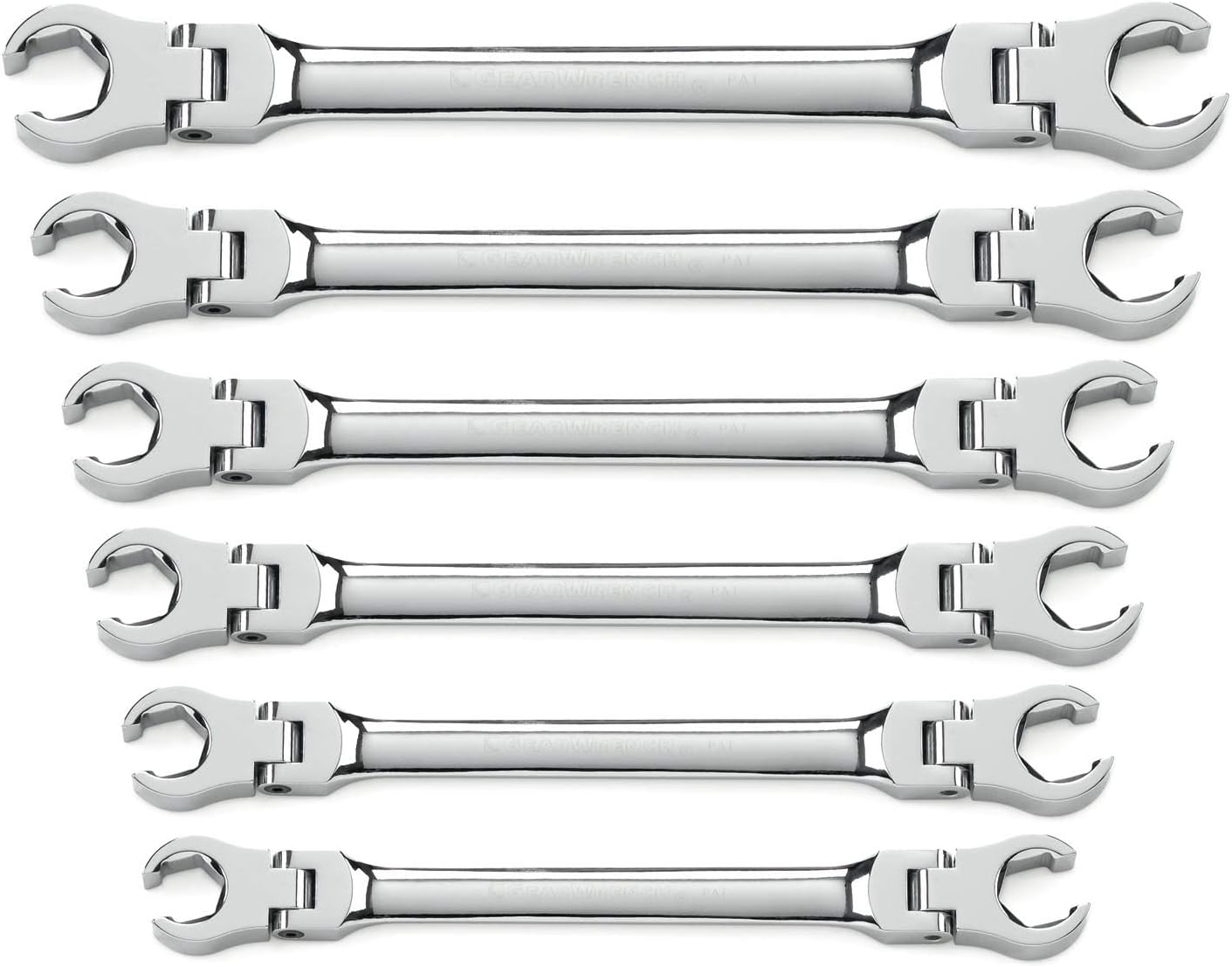 GEARWRENCH 6 Pc. Flex Flare Nut Wrench Set for Precision Work