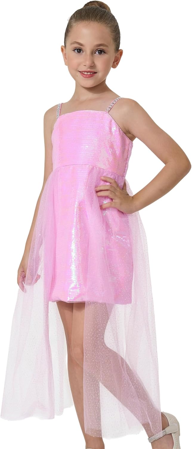 2Bunnies Girl Toddler Ombre Pastel Gradient Sequin Dress