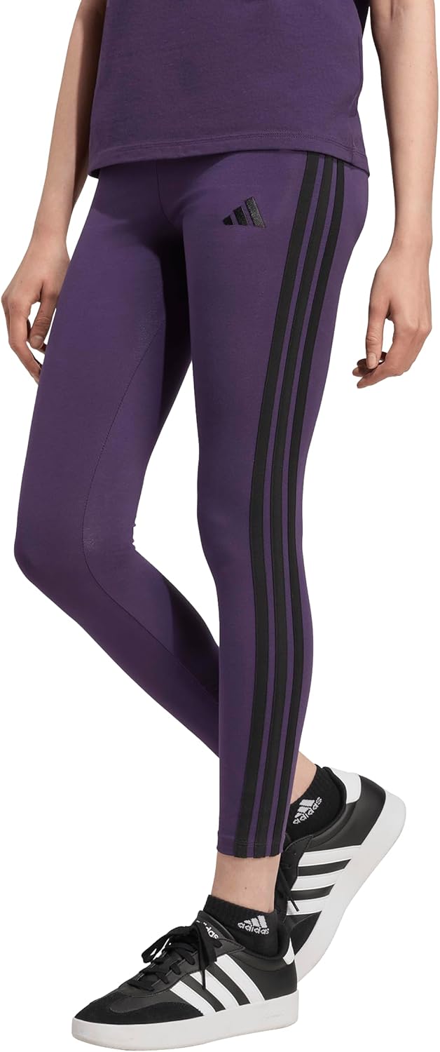 adidas Women's Essentials 3-Stripes Cotton Leggings for Comfort