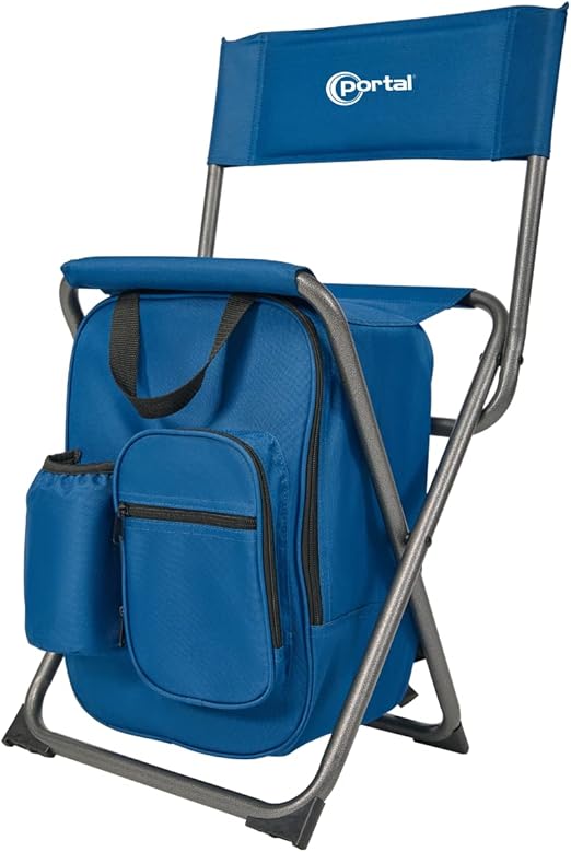 PORTAL Backpack Cooler Chair for Fishing and Camping Adventures