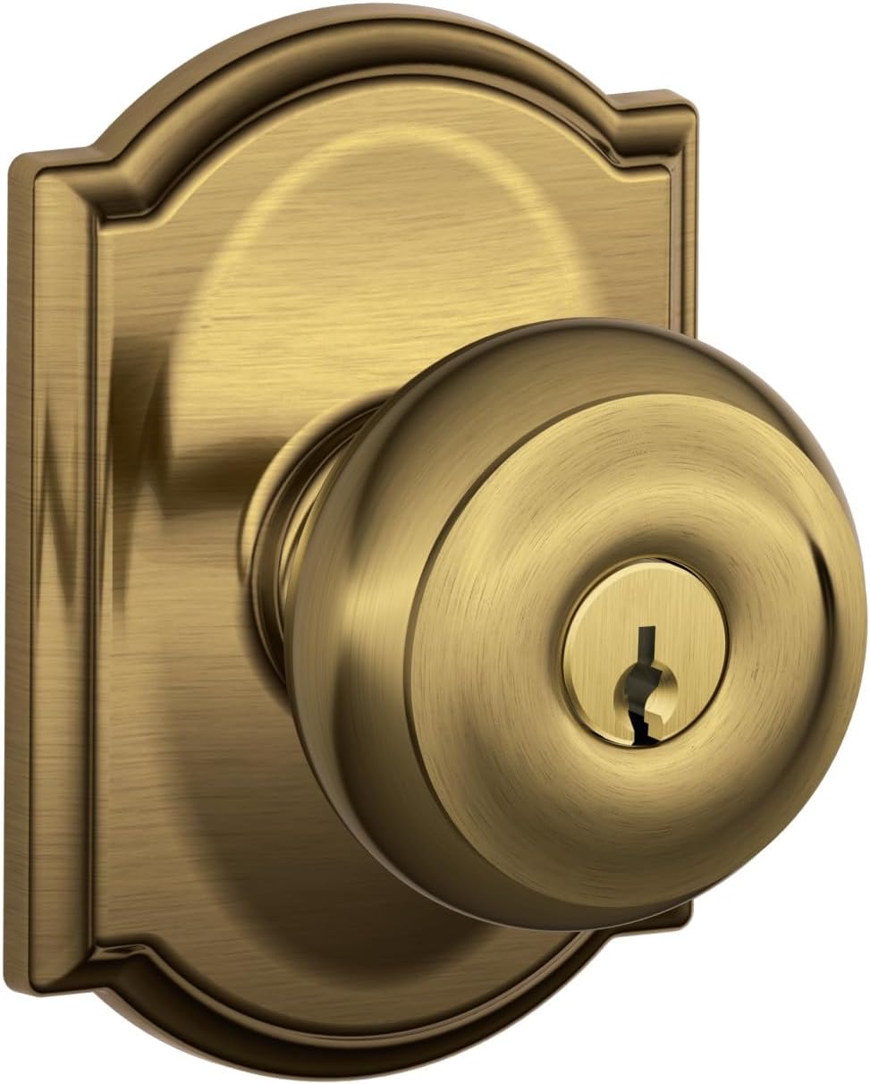 SCHLAGE F51A GEO 609 CAM Georgian Knob Keyed Entry Lock Review