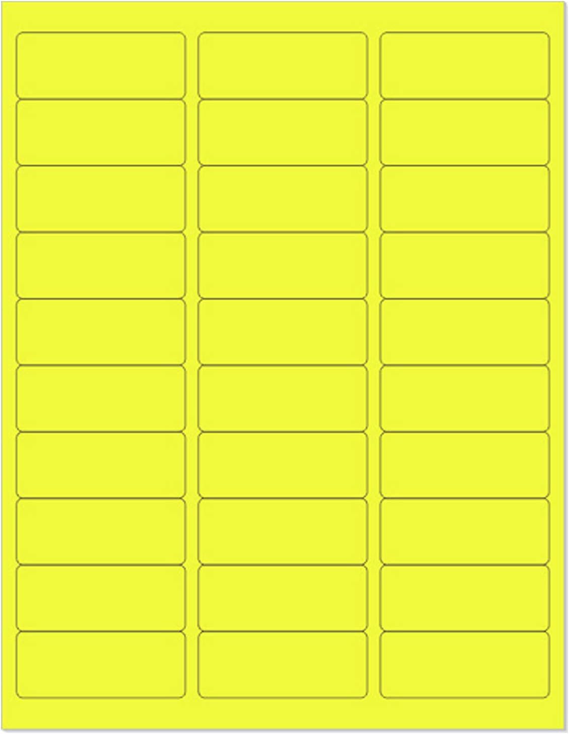 Neon Color High Light Fluorescent Labels for Laser & Inkjet