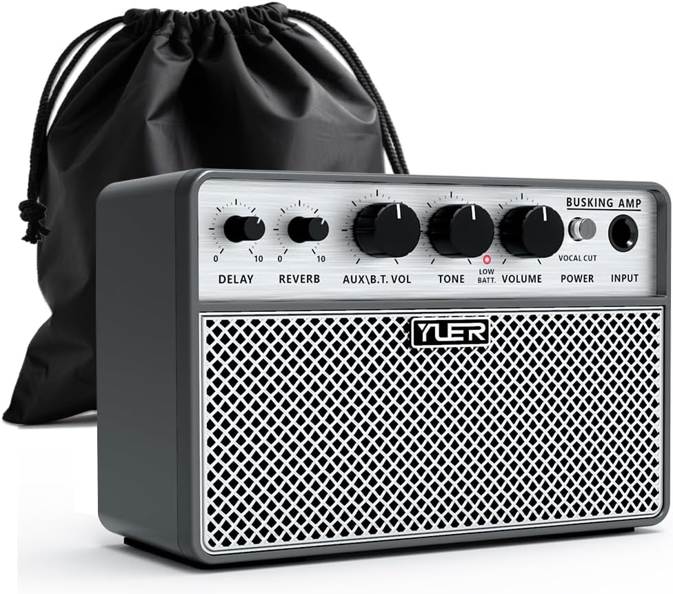 Yuer BA-10Pro Portable Guitar Amp with Reverb and Delay Effects