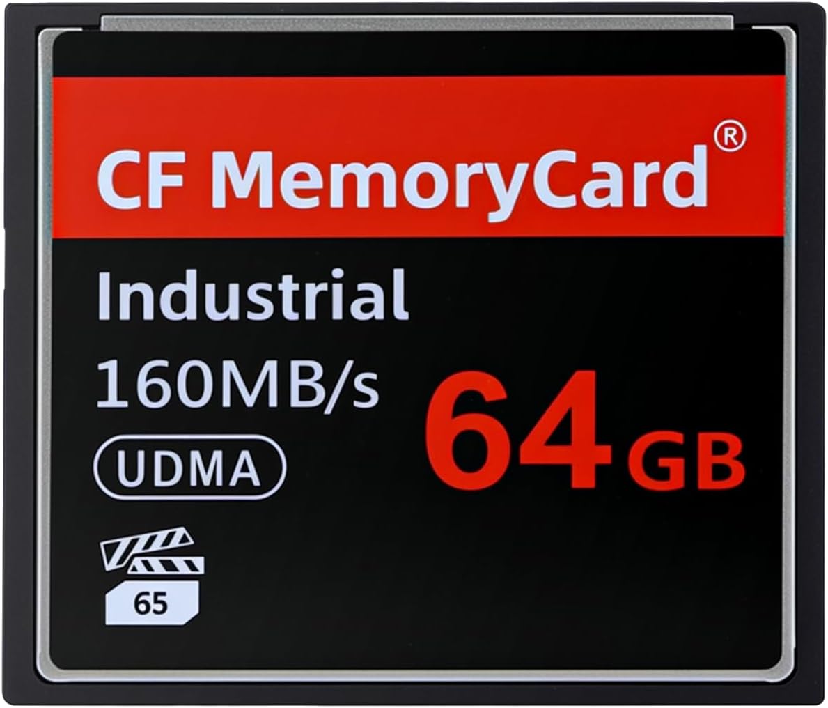64GB High Speed CF Memory Card for SLR Cameras and More