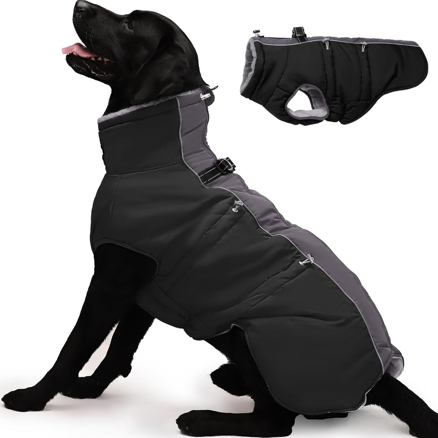Dog Winter Jacket - XX Large, Warm Snowsuit for Large Dogs