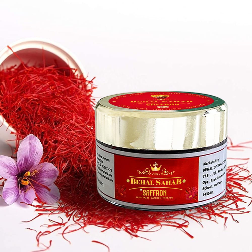 Behal Sahab 100% Pure Saffron - Premium Kashmiri Kesar 5g