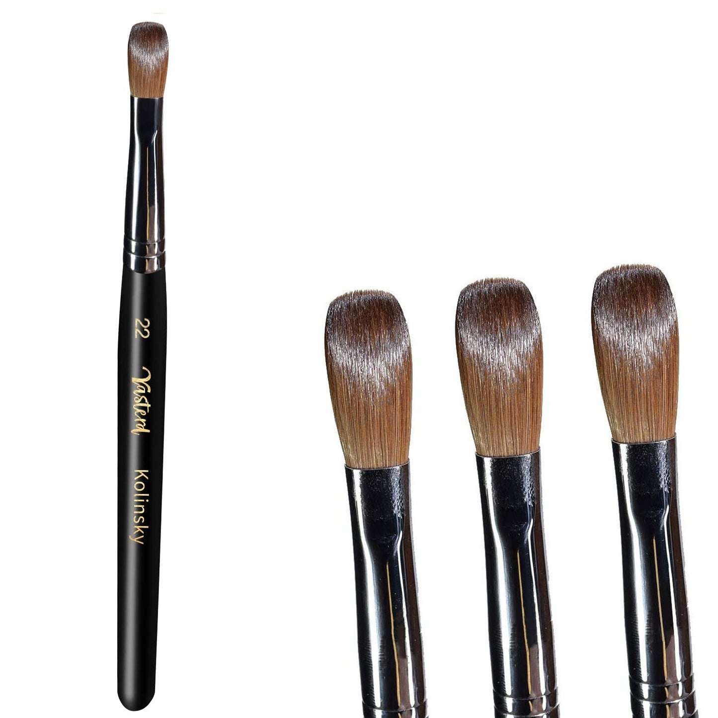 Yasterd Acrylic Nail Brush 100% Kolinsky for Professional Use