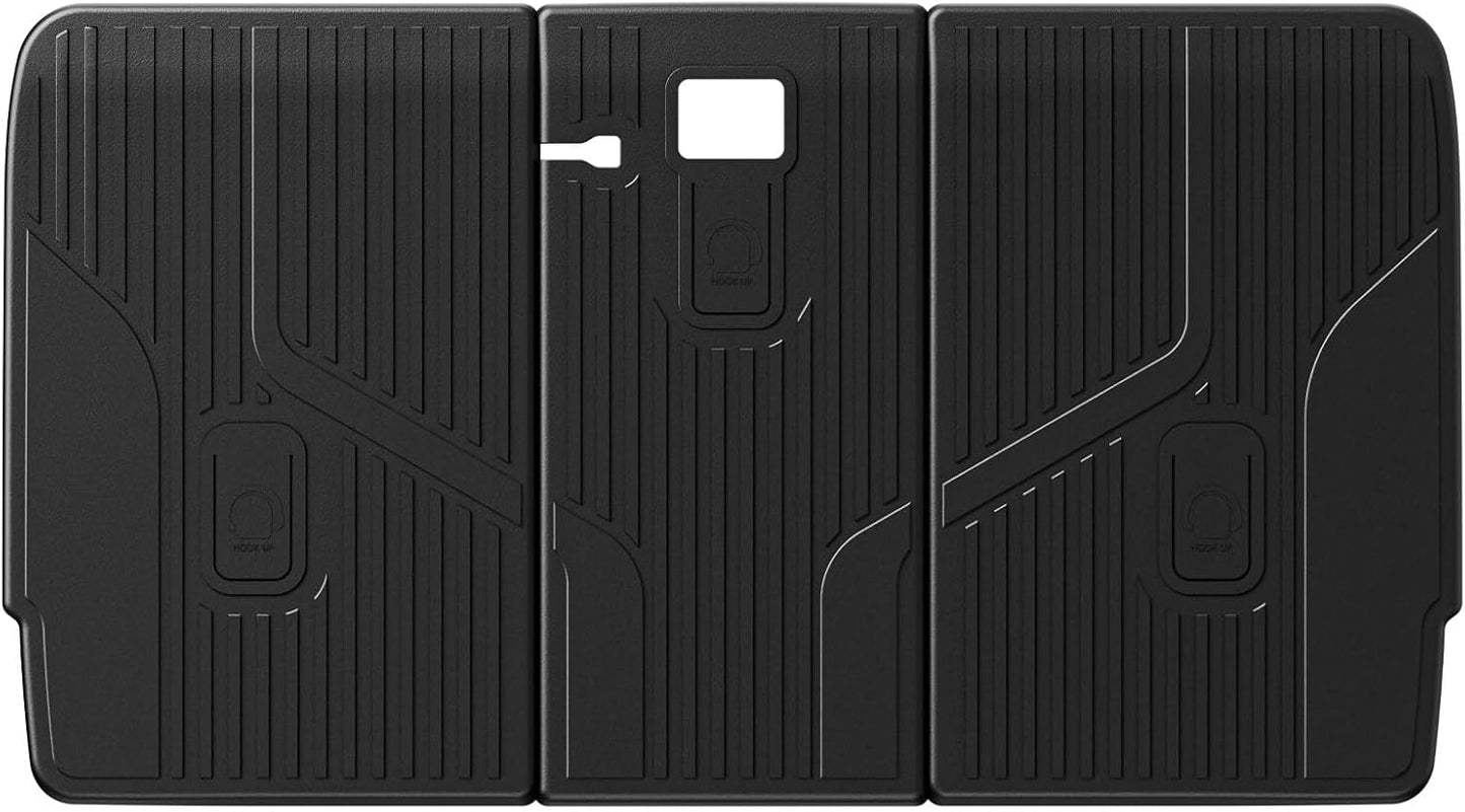 3W Tesla Model Y Rear Seat Back Mats for All-Weather Protection