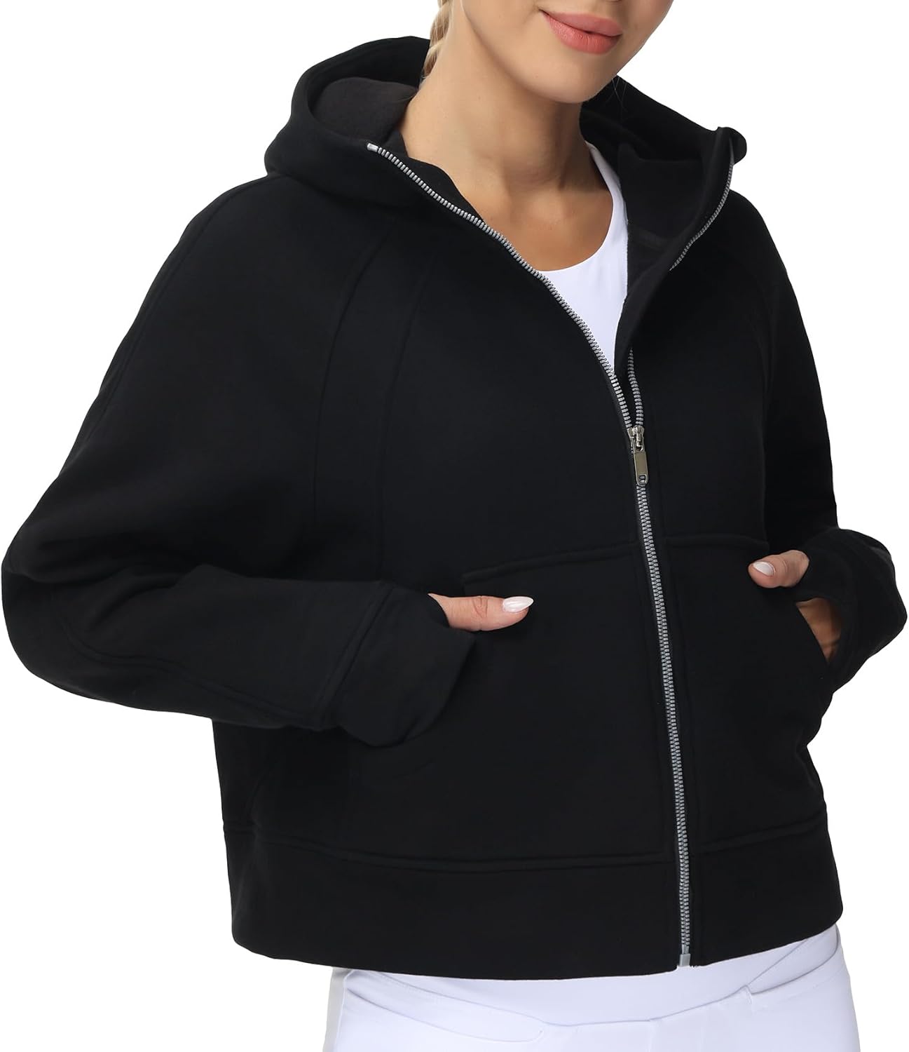 Women's Full-Zip Up Hoodies Jacket for Workout and Casual Wear