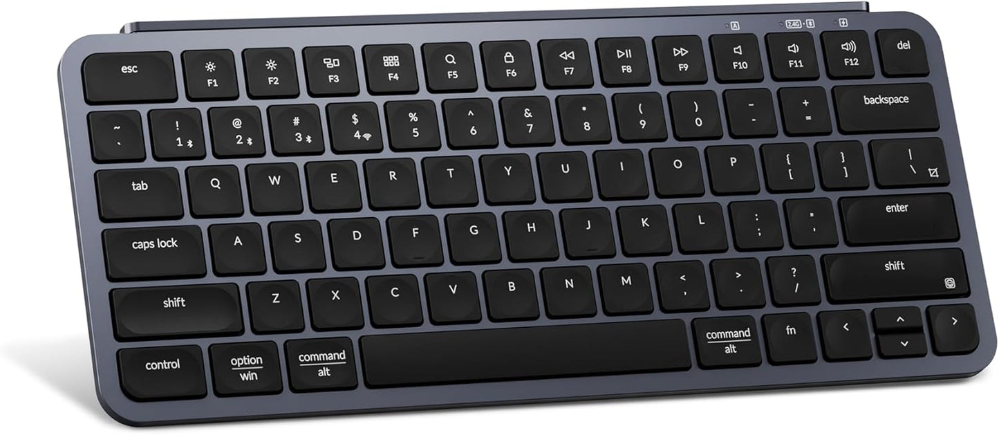 Keychron B1 Pro: Ultra-Slim Wireless Keyboard - Windows/Mac/Linux - Gray