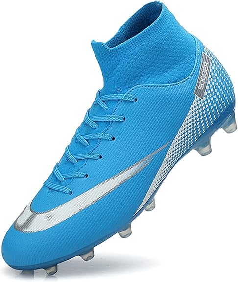 MFSH Unisex-Cleats Soccer Shoes for Big Boy High-top Spikes