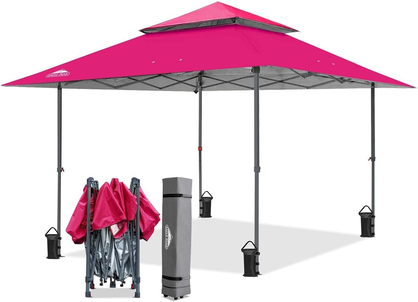 EAGLE PEAK 13x13 Pop Up Canopy Tent for Easy Outdoor Setup