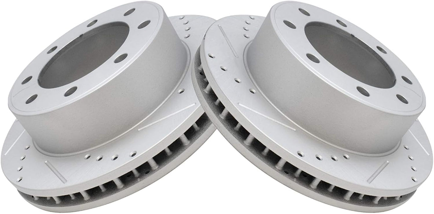 TRQ Front Brake Rotors Set for Ford Excursion and F-Series