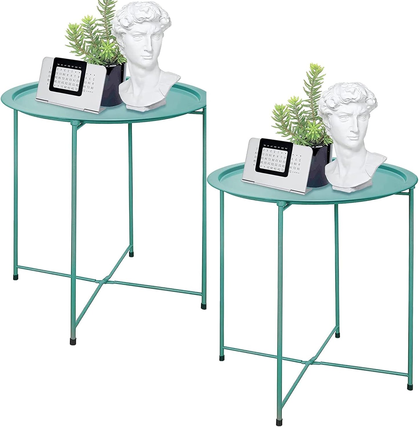 Garden 4 you Folding Side Table Set for Outdoor and Indoor Use