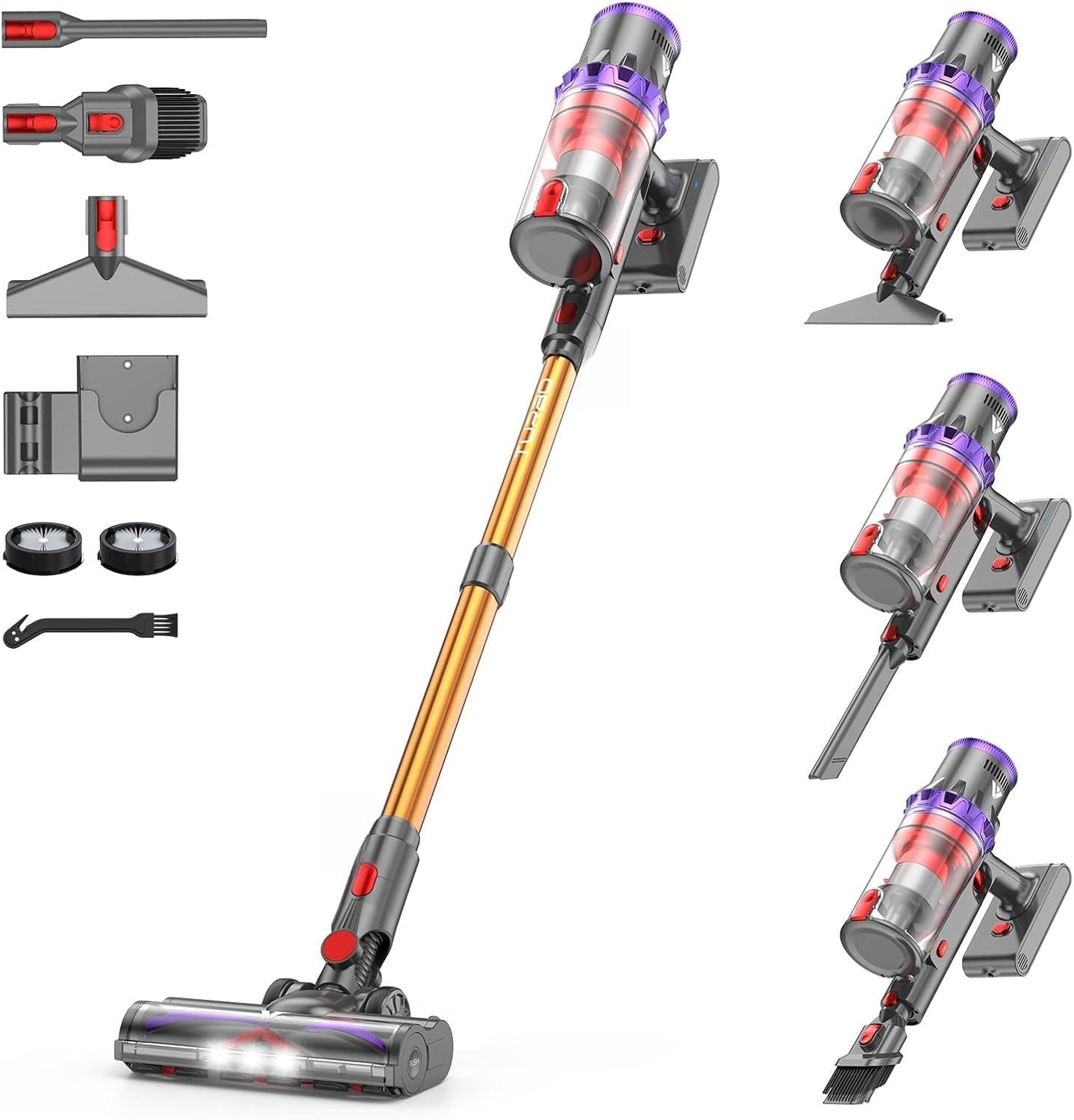 Coovy SU7 Cordless Vacuum Cleaner with 80 Minutes Runtime