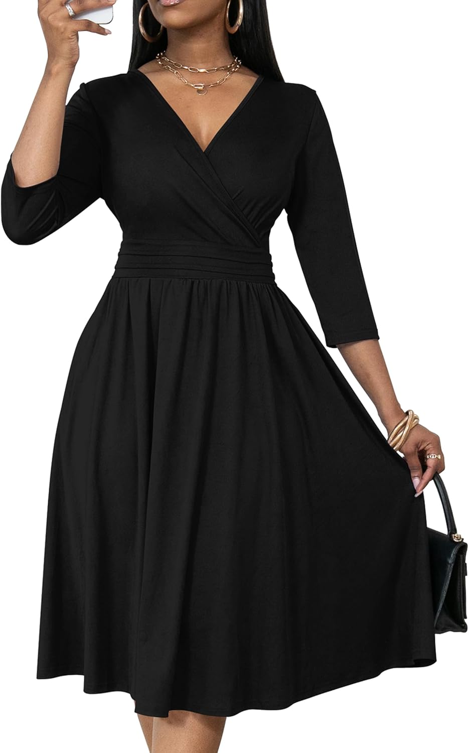 Stylish Nmoder Women's Wrap Dress for Any Occasion