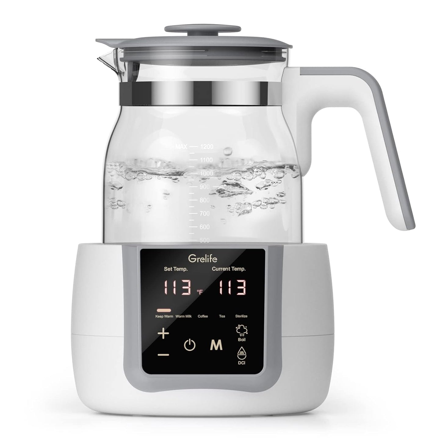 Grelife 9-in-1 Portable Baby Bottle Warmer: 72H Keep Warm