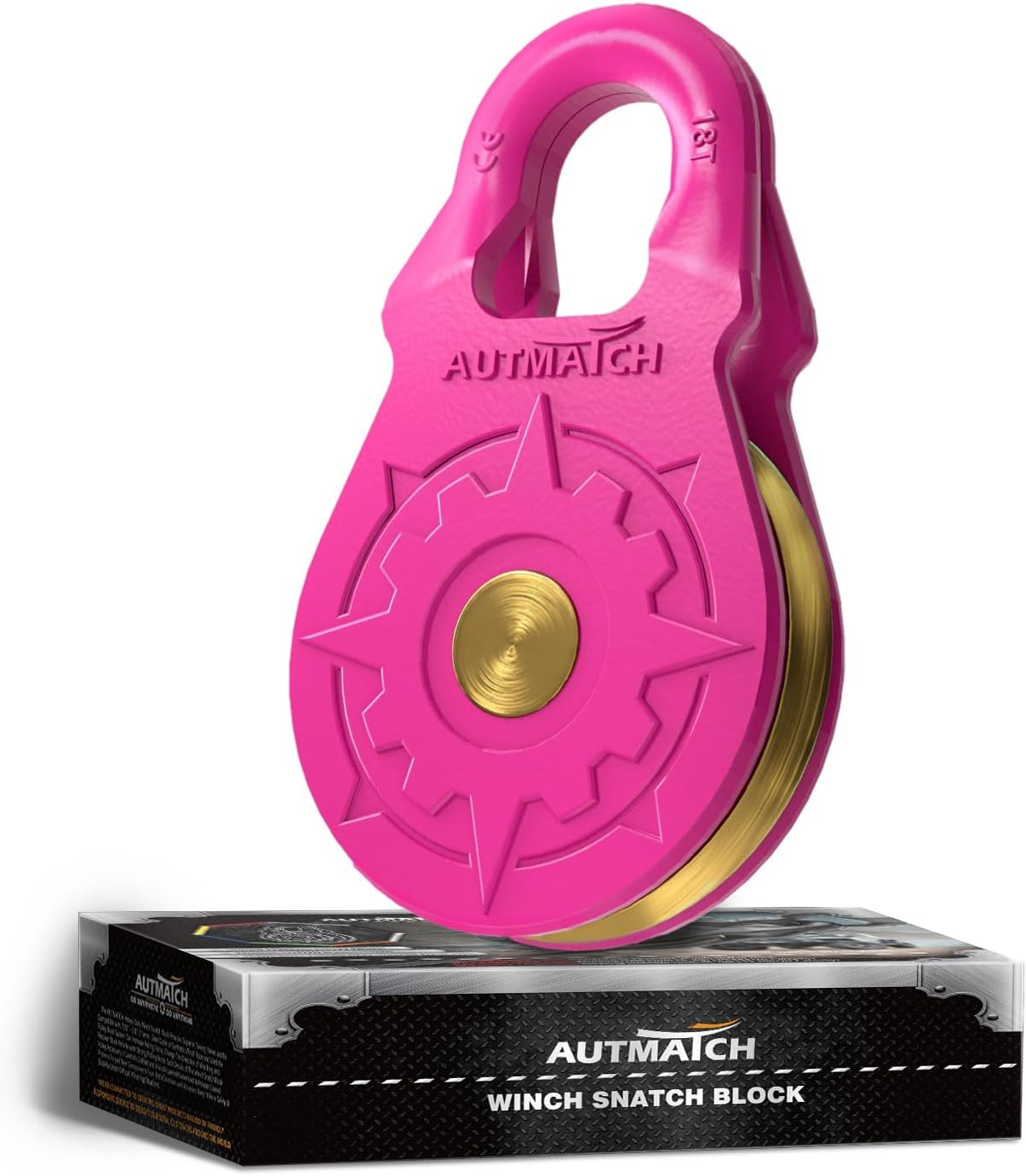 AUTMATCH Winch Snatch Block 18 Ton - Heavy Duty Recovery Pulley