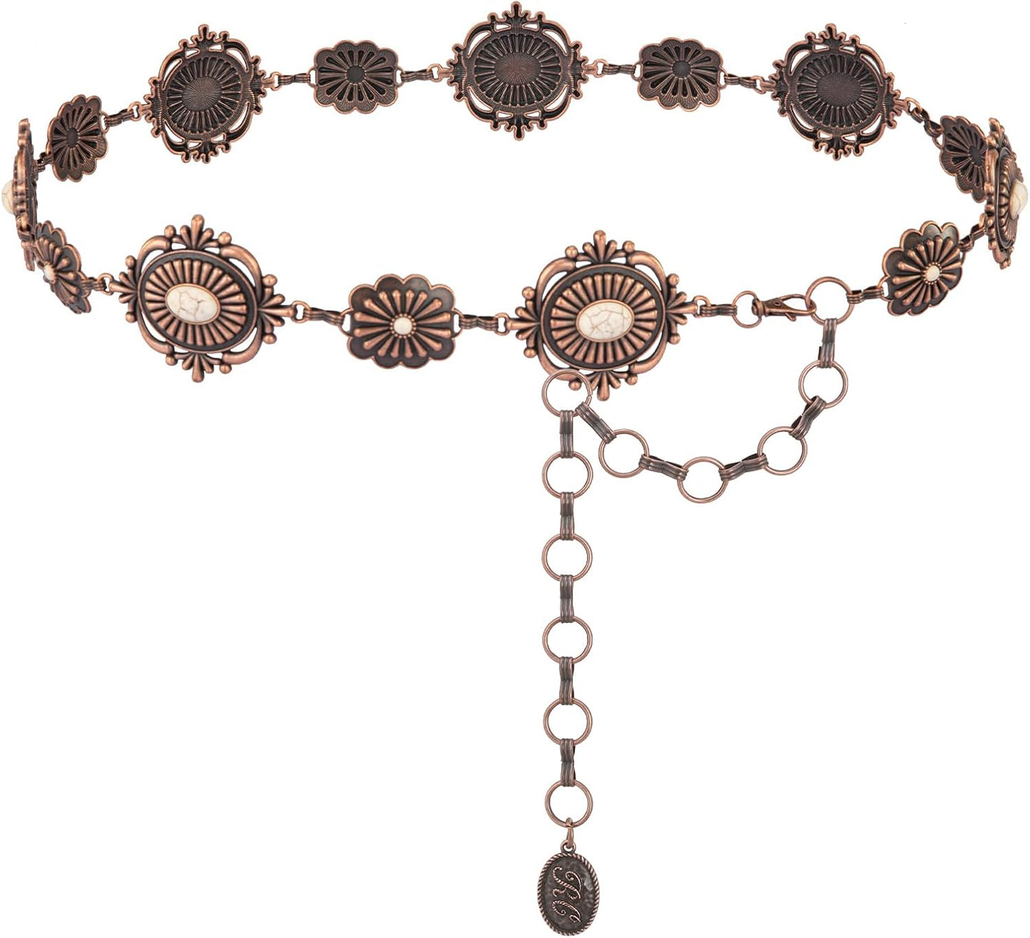 Montana West Large Western Concho Metal Belts for Women Cowgirl