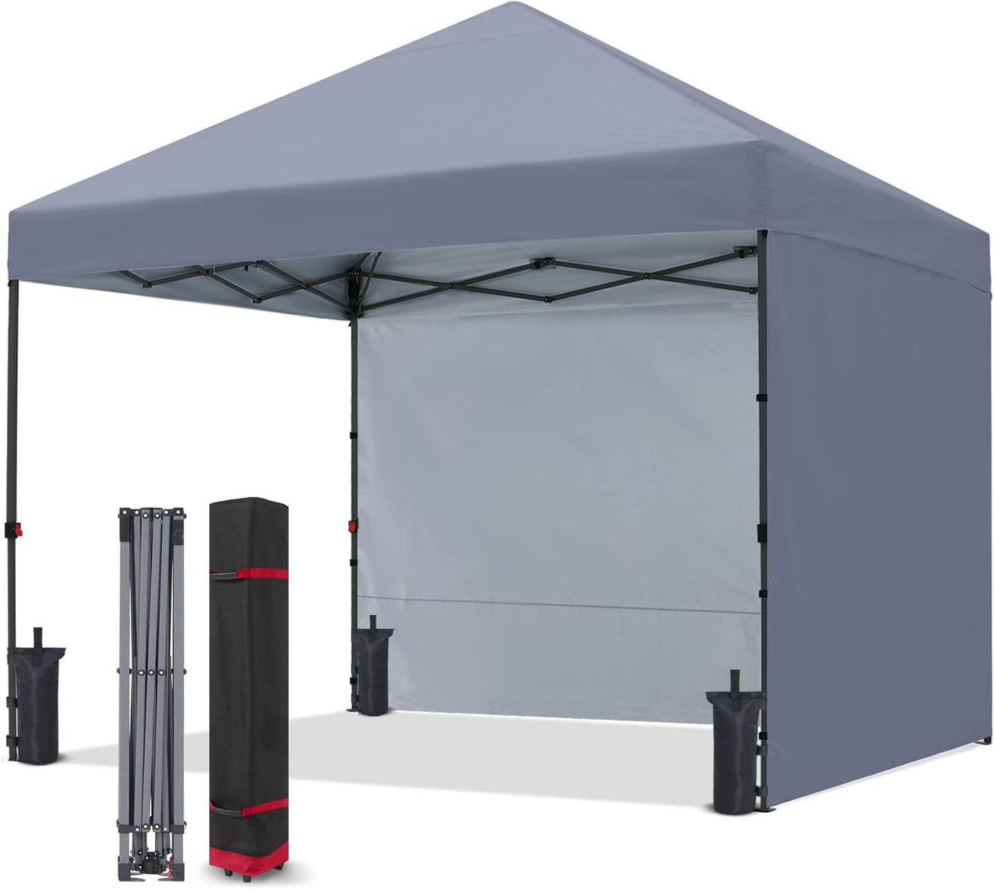 COOSHADE Pop Up Canopy Tent 8x8 with Sidewalls for Outdoor Shade