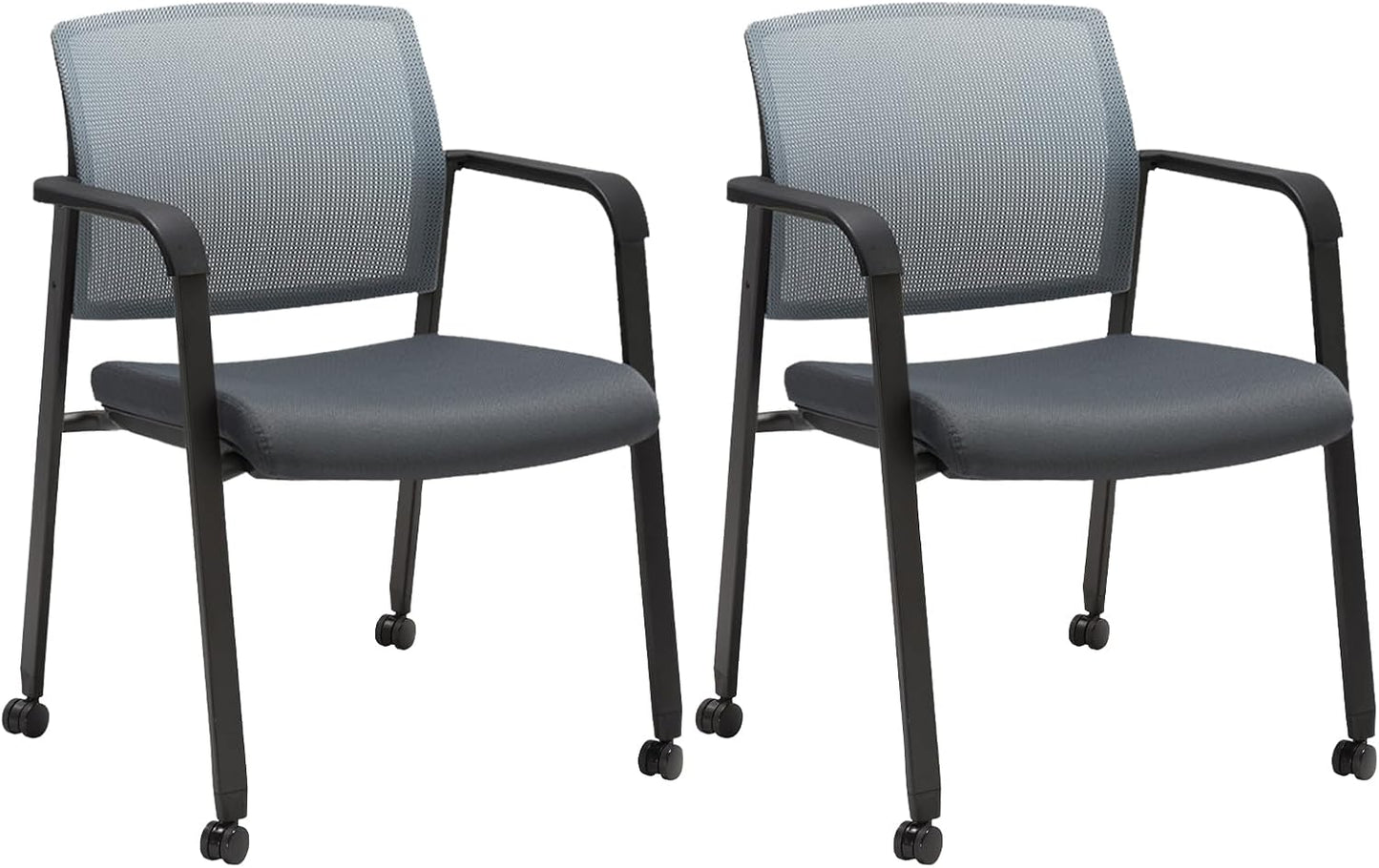 CLATINA Mesh Back Stacking Arm Chairs for Office and School