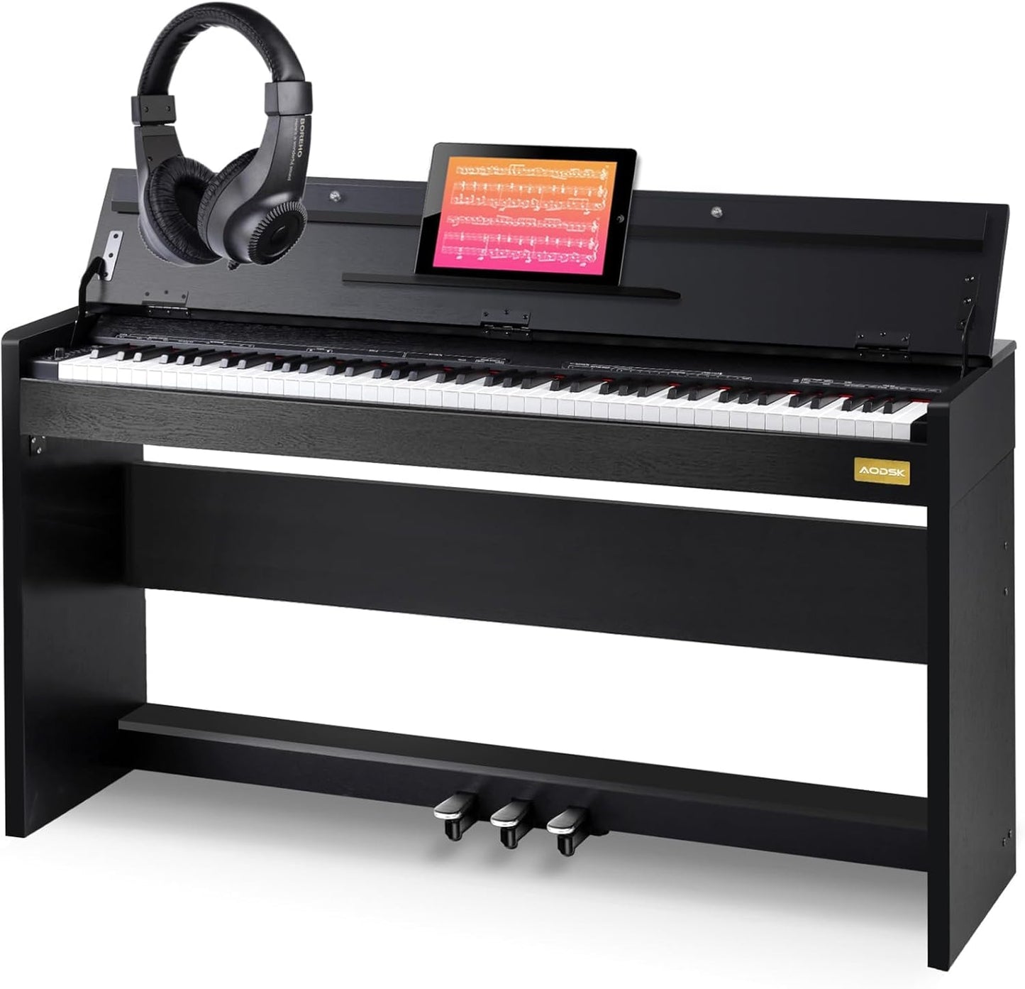 88 Key Weighted Digital Piano w/ Stand & Pedals