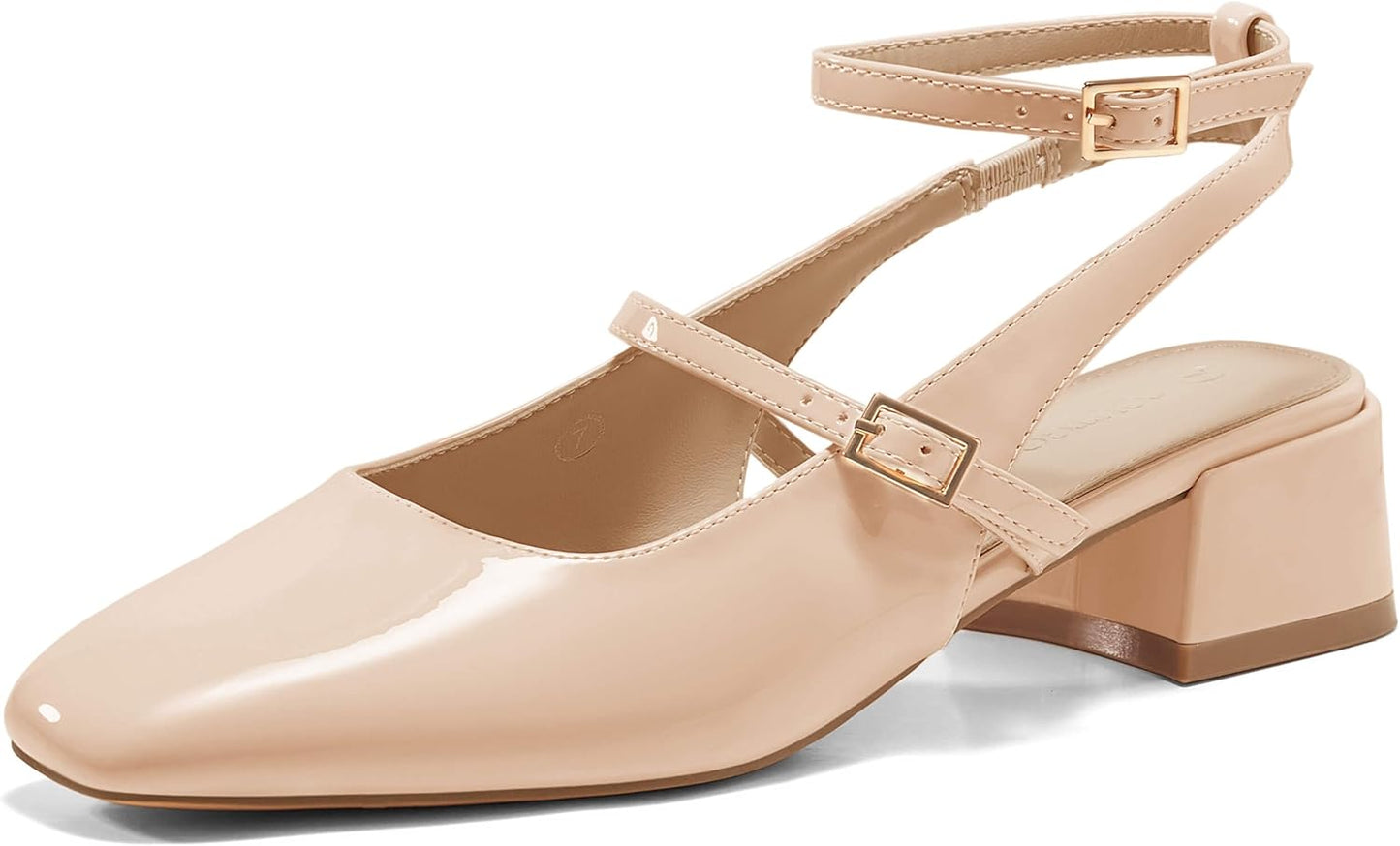 Coutgo Womens Mary Jane Chunky Low Heels for Every Occasion
