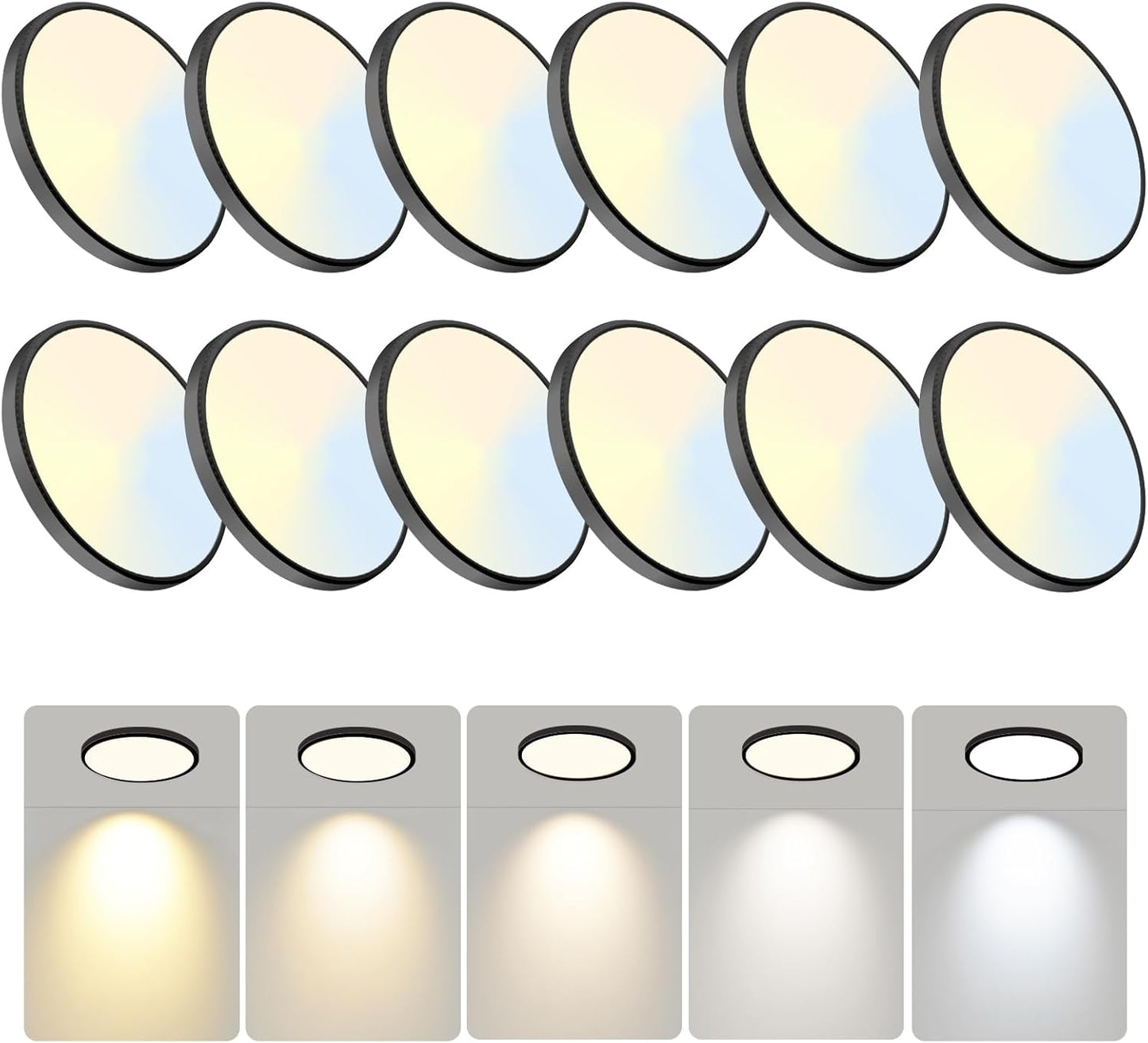 7.5Inch LED Ceiling Lights with 5 Color Options for Any Room