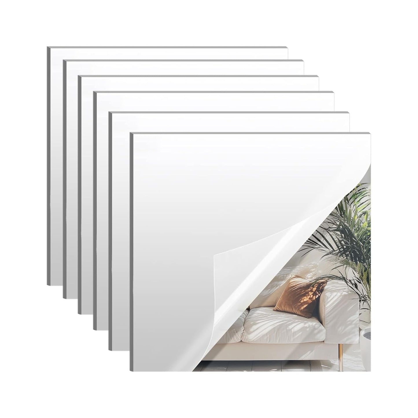 Silver Mirror Acrylic Sheets for DIY Crafts and Home Decor