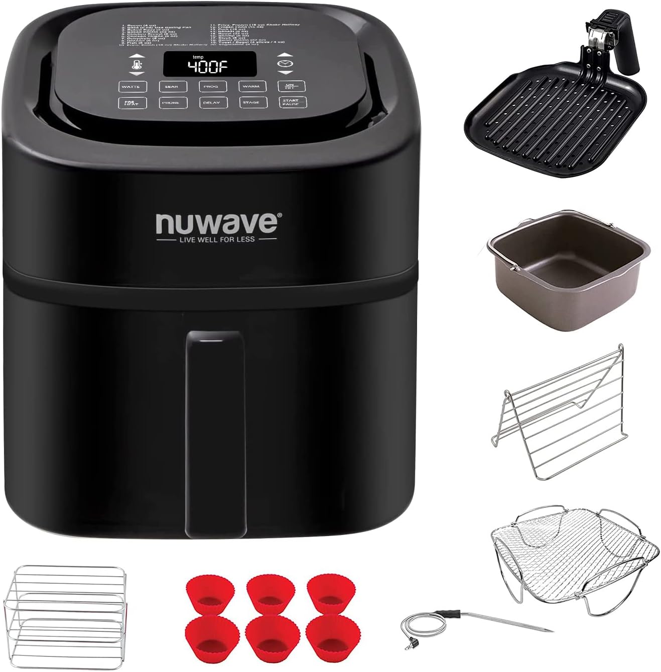 Nuwave Brio 6-Qt Smart Air Fryer: Healthy Cooking Mastery