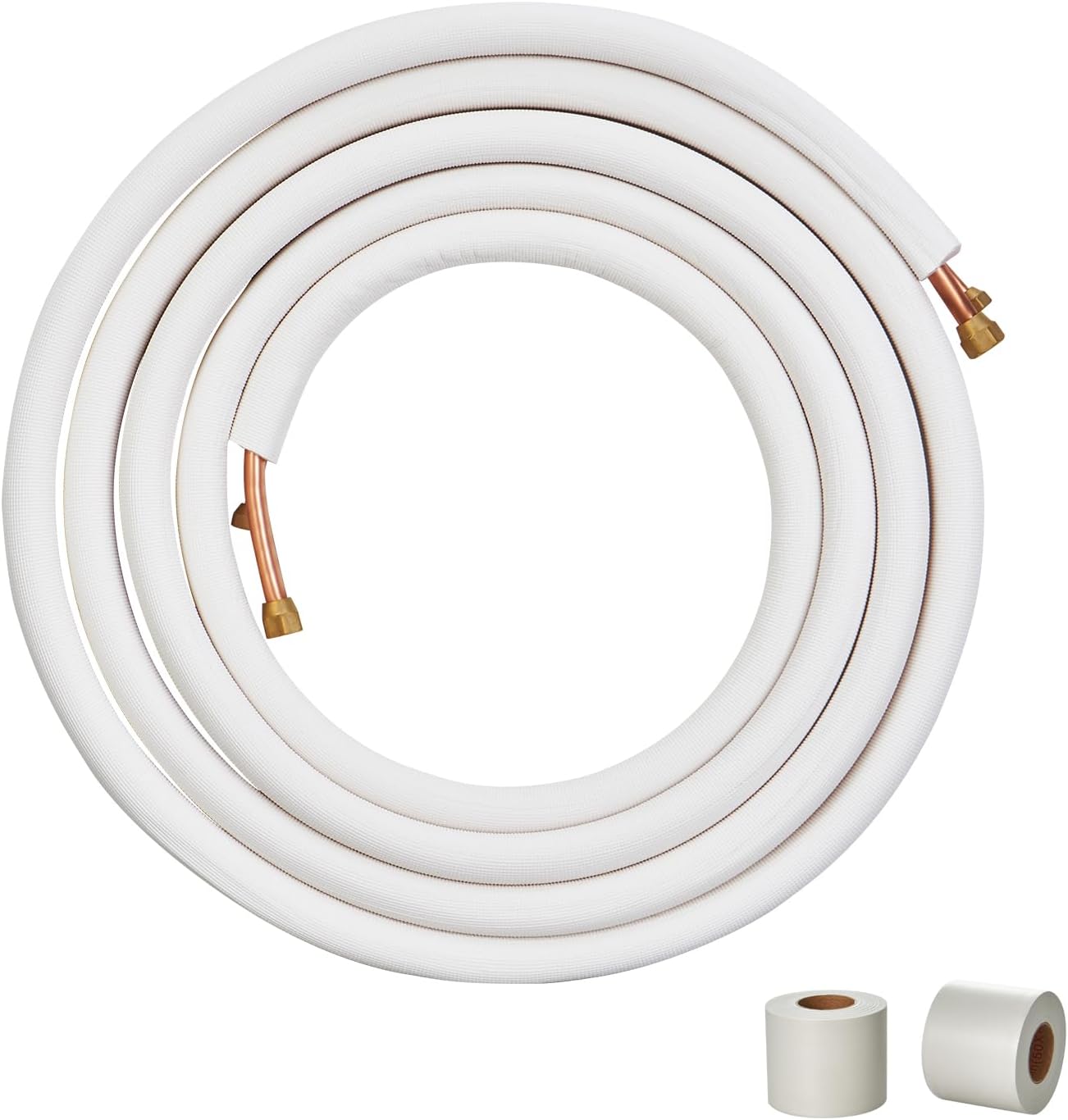 VEVOR 25FT Mini Split Line Set - Triple-Layer Insulation for Efficient HVAC