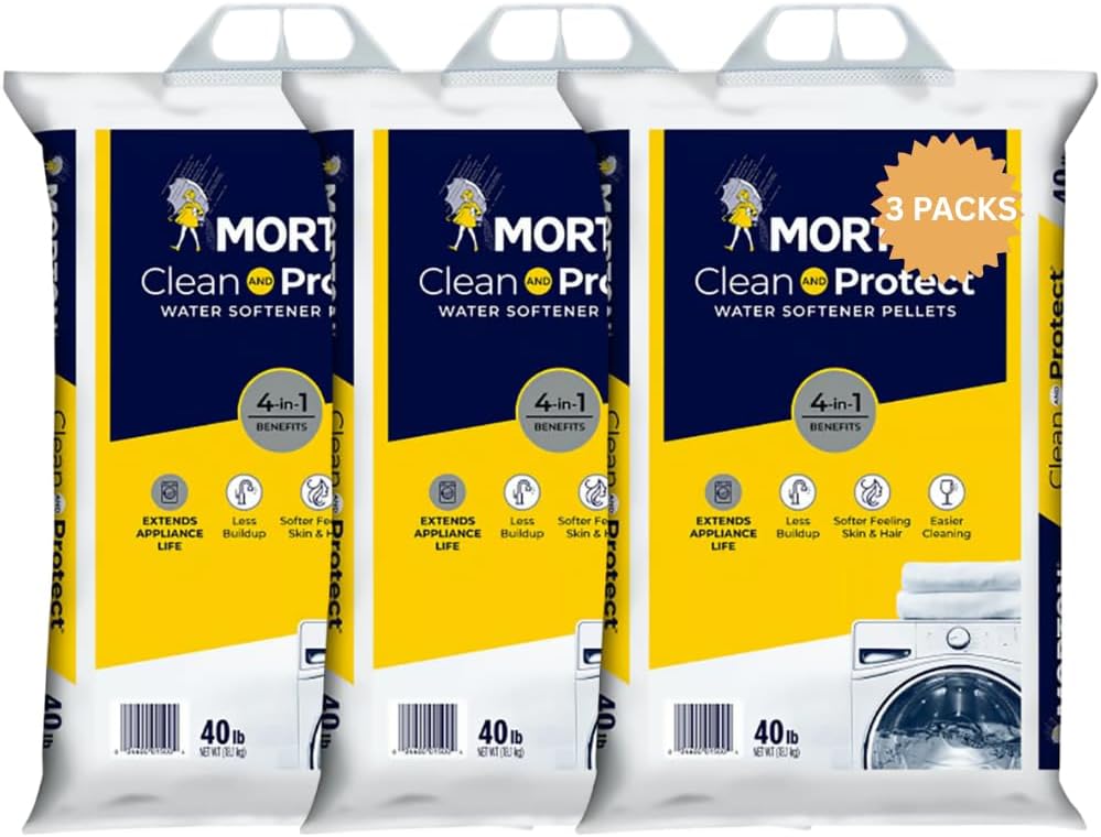 3 Pack Clean and Protect Water Softener Salt Pellets for Home