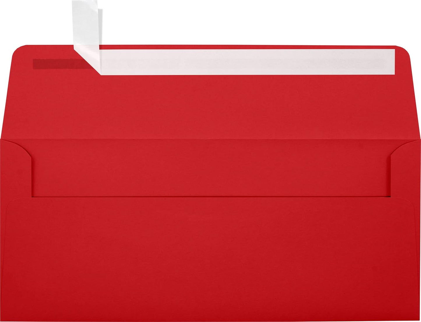 LUXPaper #10 Business Envelopes - Peel & Press Ruby Red 250 Qty