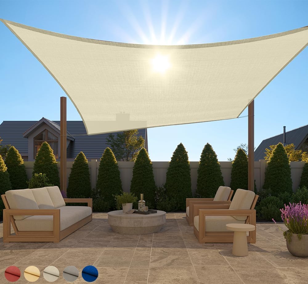 GORILLA GRIP Heavy Duty Sun Shade for Outdoor Patio 10x13 FT