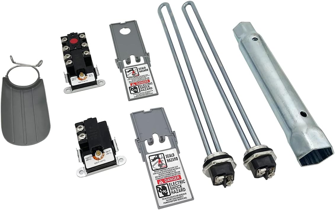 Efficient Water Heater Kit - 4500W Elements & Thermostats