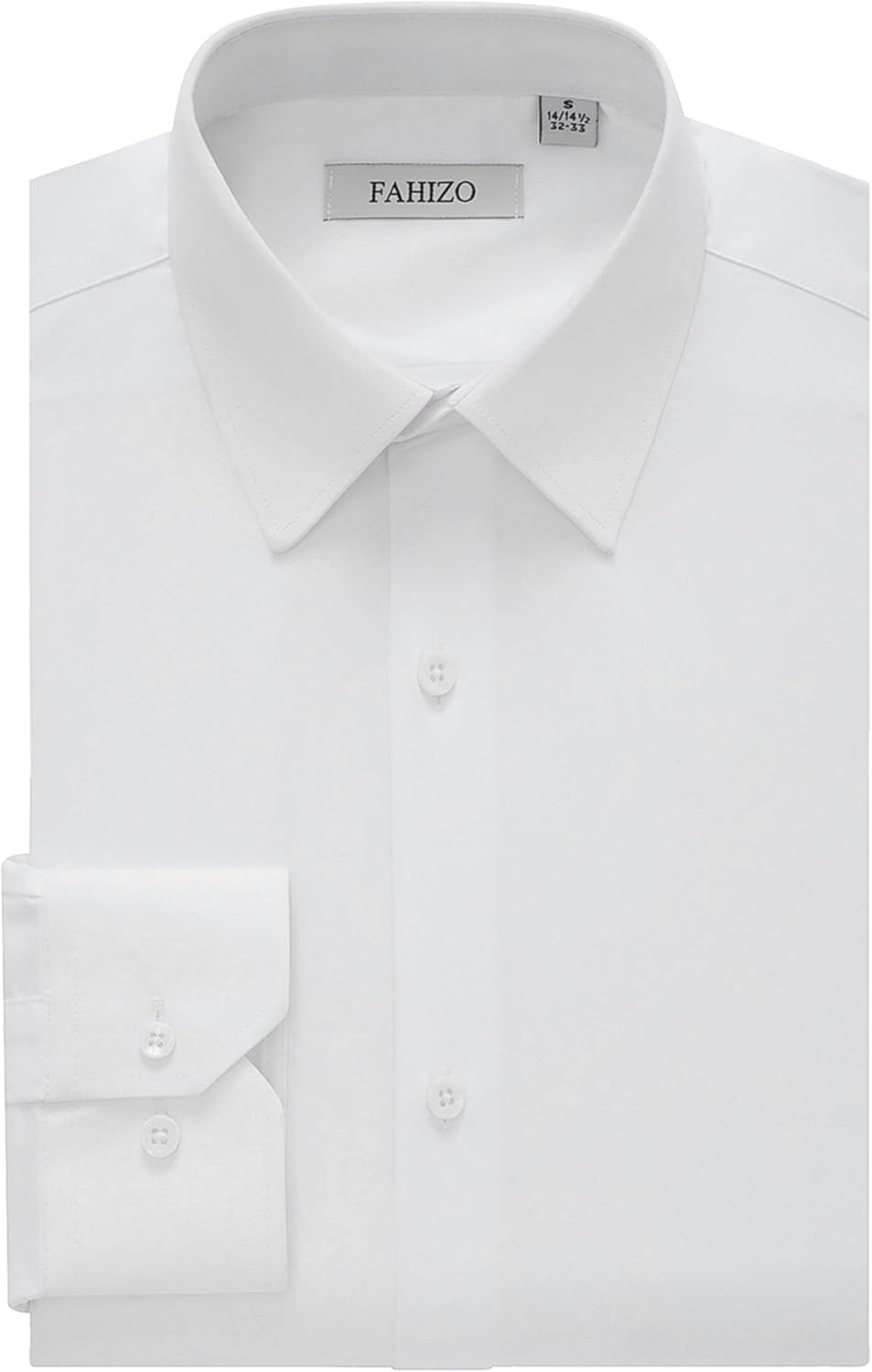 FAHIZO Men's Dress Shirt Regular Fit for Business and Casual Wear