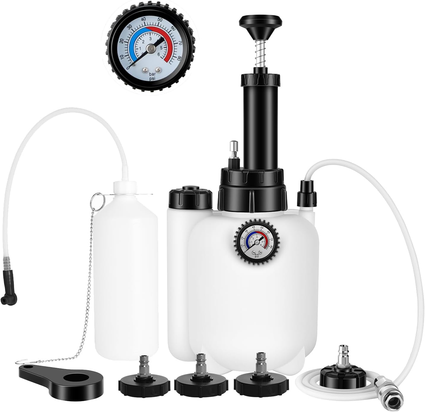 Brake Bleeder Kit with 3L Pump for Easy One-Person Operation