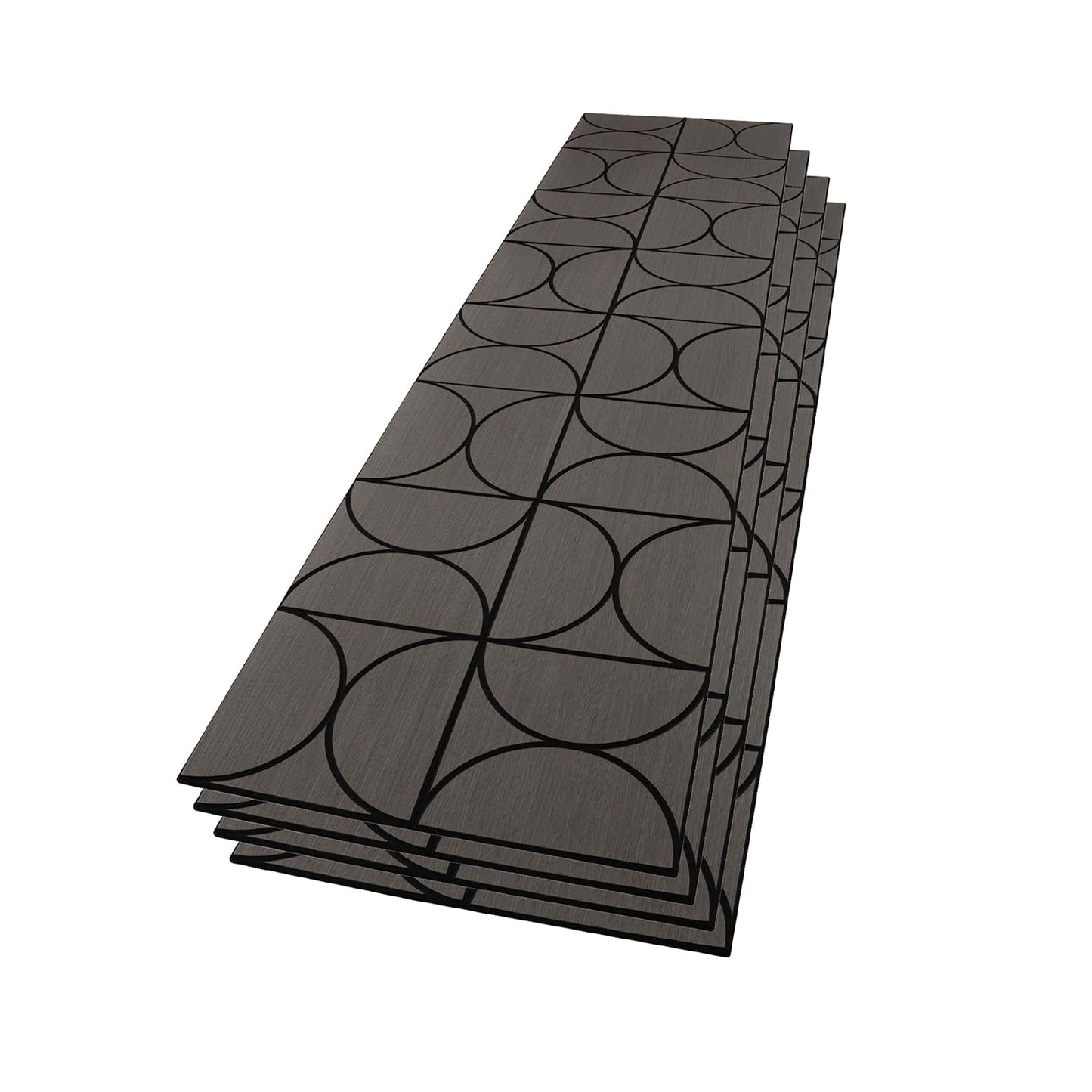 WVH Grey Oak Circle Geometric Wood Veneer Acoustic Panels