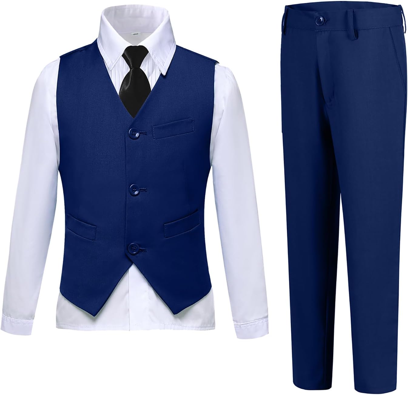 Boys Suits Slim Fit 4 Piece Formal Dresswear Set for Kids