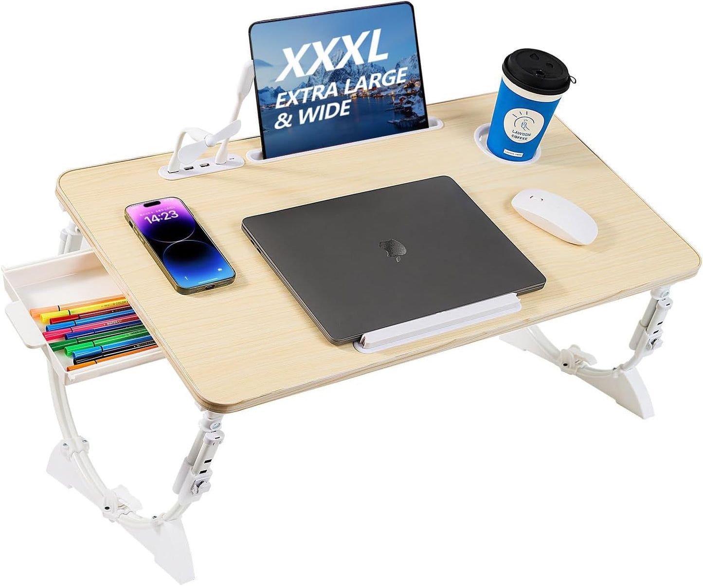 BYMECOST Adjustable Laptop Desk: Ultimate Comfort & Convenience!