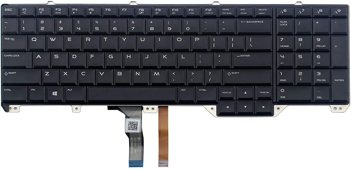 Original New Dell Alienware 17 R2 R3 RGB Backlit Laptop Keyboard