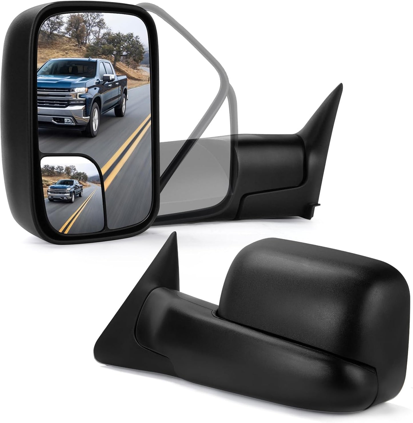 Towing Mirrors for 1994-2001 Dodge Ram 1500, 2500, 3500