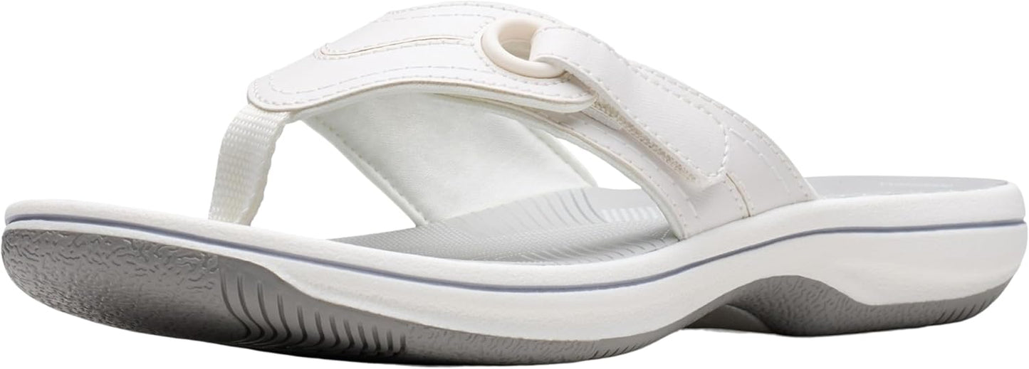 Clarks Women's Breeze Reyna Cloudsteppers Flip-Flop for Comfort